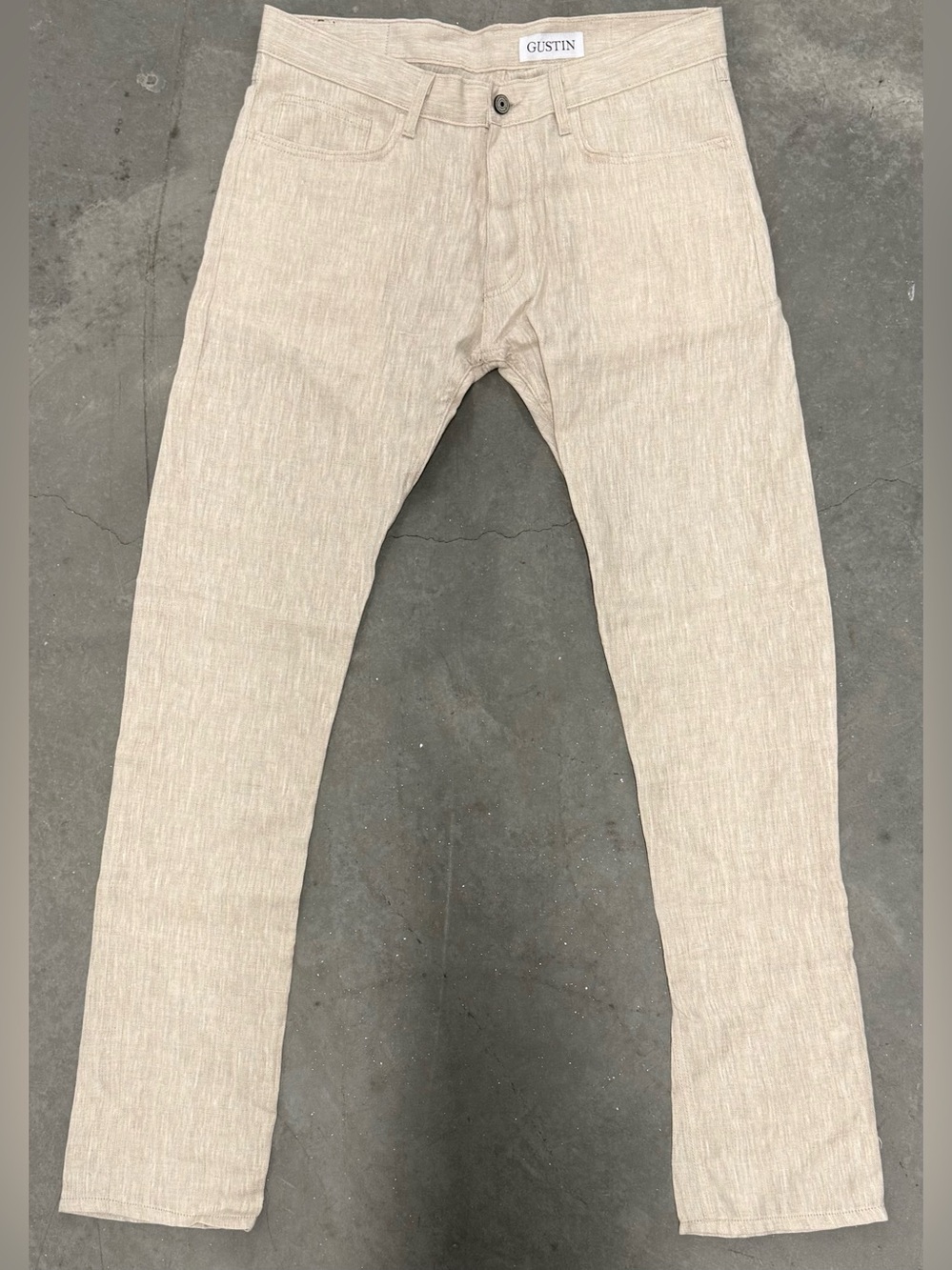 GUSTIN #203 Rustic Slub Linen 5-Pocket